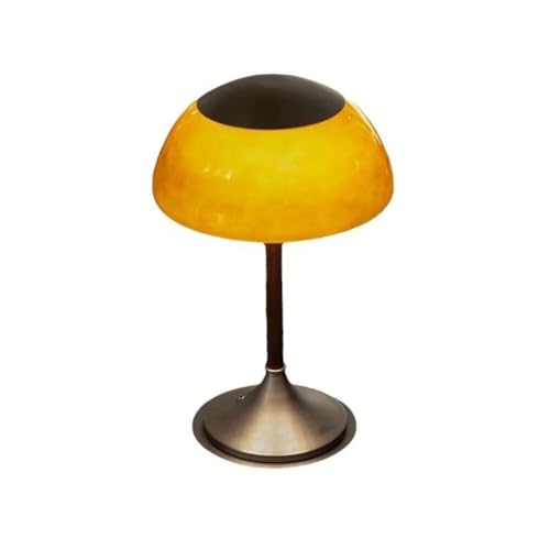 BIVVI Lámpara de escritorio vintage for sala de estar o estudio, recargable, de cristal táctil.