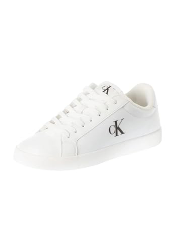 Calvin Klein Damen Cupsole Sneaker Low Top, Weiß (Triple Bright White), 37