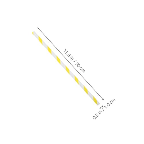 Palitos para algodón de azúcar de papel amarillo 10x300mm para máquina comercial 2