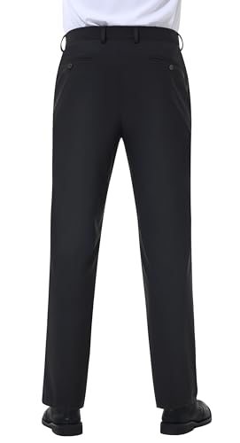 Mens Stretch Dress Pants Slim Fit Dress Pants for Men Expandable Waist Dress Pant Casual Athletic Golf Pants4