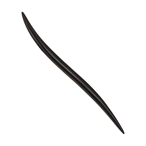 KESYOO 1個 木製かんざし 女の子のヘアクリップ 女の子のためのヘアバレッタ 黒檀の髪の箸 ヴィンテージヘ ック シンプルなヘアピン レトロなヘアピン Black サンダルウッド