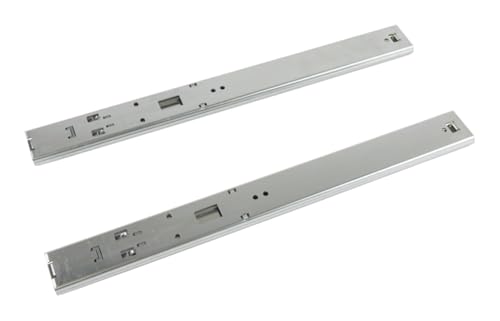 Whirlpool W11658402 Genuine OEM Refrigerator/Freezer Drawer Slide Rail, Set of 2 Replacement Part - Replaces W10488000, W11265130, WPW10120018, W10860513, W11644400, and W10120018