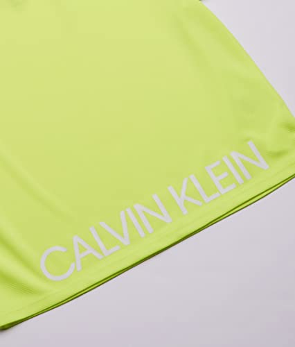 Image of Calvin Klein Girls Short Sleeve Performance T-Shirt, Crew-Neck Neckline & Logo Detailing