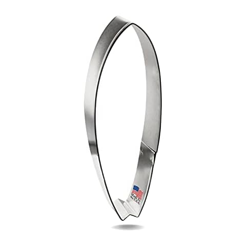 Foose B1723 Surfboard Cookie Cutter - 1 Piece - 5 in Long - Color Silver Cover