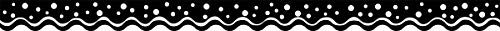 Bord festonné réversible Barker Creek Happy Noir avec motifs graphiques chic - 2