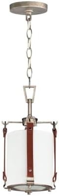 Maxim Lighting 16132FTWZBSD Sausalito - 1 Light Pendant-14.25 Inches Tall and 7.5 Inches Wide, Installation: Traditional