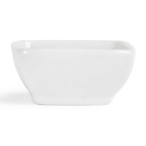 Olympia Whiteware Miniature Rounded Square Dishes 60mm (12 Pack) Y137
