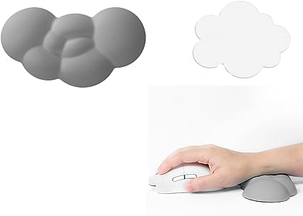 Repose-poignet nuage en mousse à mémoire avec dessous de verre pour souris et PC