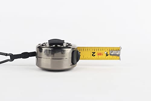 High-Grade Metalloid Case, Stainless Steel Waterproof Tape Measure, Front Side Ft/In, Reverse Side M/Mm,16Ft/5Meters For Construction (Cold Grey) #TOP7
