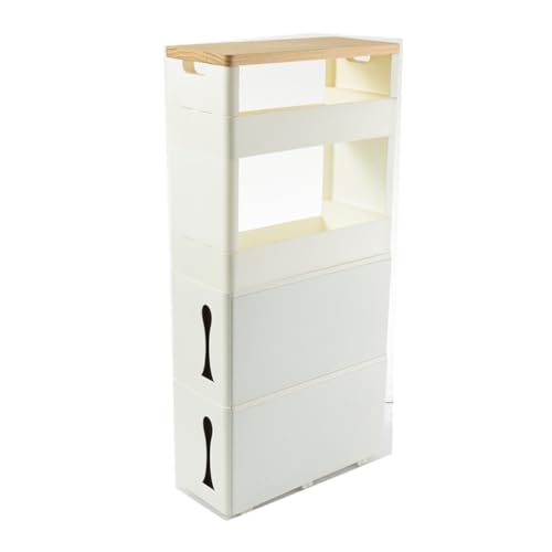 Carrinho organizador de armazenamento fino, organizador de banheiro de cozinha rack de organização p