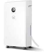 6,500 Sq.Ft Dehumidifier for Basement with Drain Hose, 186 OZ Water Tank, 60 Pint Dehumidifiers f...