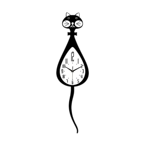 Horloge murale chat silencieuse pour apaiser la décoration murale - 2