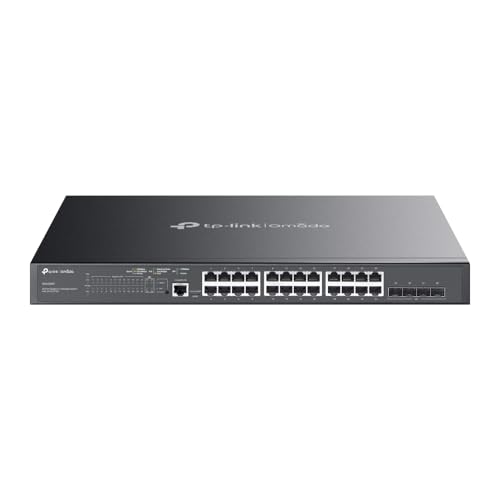 Switch TP-Link PoE+ TL-SG3428MP con 24 puertos para optimizar redes