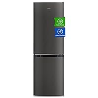 CHiQ CBM159LEBDU, Fridge Freezer, 157L, 70/30, D, Low Frost, Fast Cooling, LED, Stainless Steel, 48cm Wide 144cm Tall, Black, 2023 New