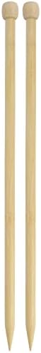 JubileeYarn Jumbo Bamboo Knitting Needles - US 17 (12mm) - 16" Long - 1 Pair