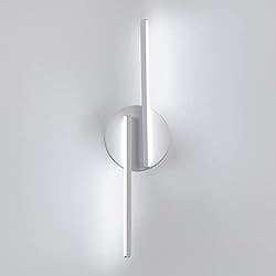 Lamparas De Pared Voltech Seamoon Lampara de Pared LED Interior, 16W Blanco Aplique Pared Interior Minimalista Moderna Lámpara de Pared Interior Izquierda y Derecha Foco para Dormitorio, Estudio, Pasillo 1 Paquete