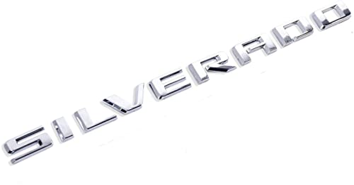 Image of 2019-2025 2pack OEM Nameplate with LTZ Emblem 3D Letters Badge Replacement for Silverado 1500 2500HD 3500HD 86539786 (Glossy Chrome)