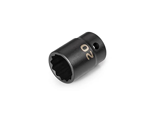 Image of TEKTON 1 /2 Inch Drive x 20 mm Shallow 12-Point Impact Socket | SID22320