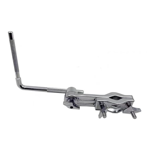 Abrazadera para batería de metal, soporte para cowbell, abrazadera de montaje L-Rod, soporte y brida de conexión para batería miniatura 1