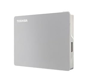 TOSHIBA 1TB Canvio Flex Portable Externe Festplatte für Mac, Windows PC und Tablet-Nutzung, kompatibel mit den meisten USB-C- und USB-A-Geräten, Silber (HDTX110ESCAA)
