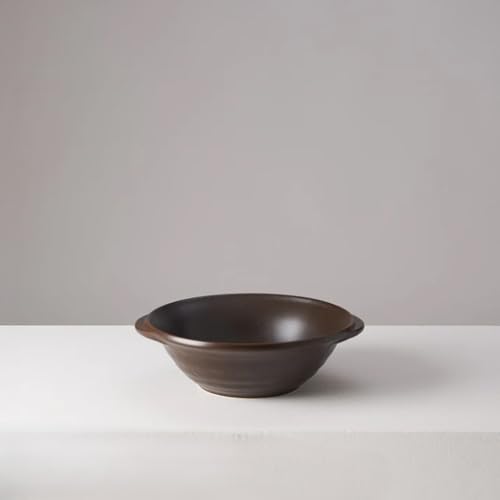 [萬古焼(ばんこやき)]華月 KOKURYU ダークブラウン 直火も可能な料理兼用食器。安政三年創業。江戸時代から続く老舗窯元が開発。