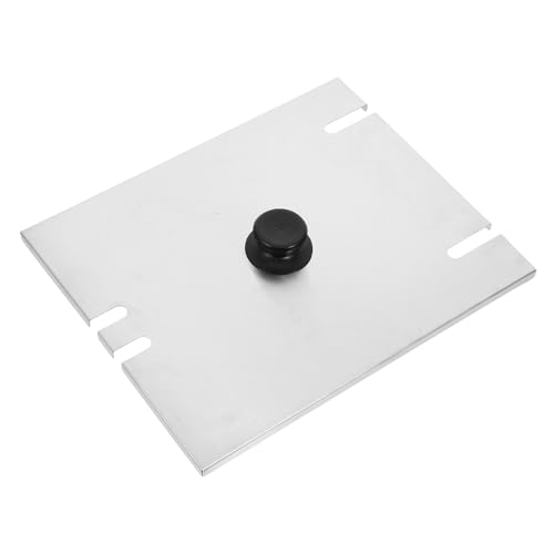 ibasenice Couvercle Ajustement Acier L Inoxydable de Friteuse Électrique en Argenté 12 Revêtue, Garantissant une Sécurisée Style Aléatoire pour