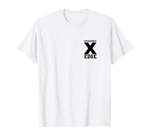 Straight Edge decent X Hardcore Punk HC XXX Vegan sXe Design T-Shirt