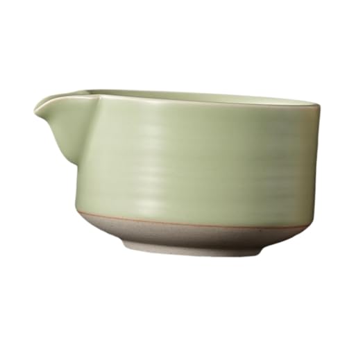 MagiDeal Bol à thé en céramique Matcha, accessoires de matcha avec cadeau de bec, cérémonie de thé traditionnelle en porcelaine de thé en porcelaine pour, Vert