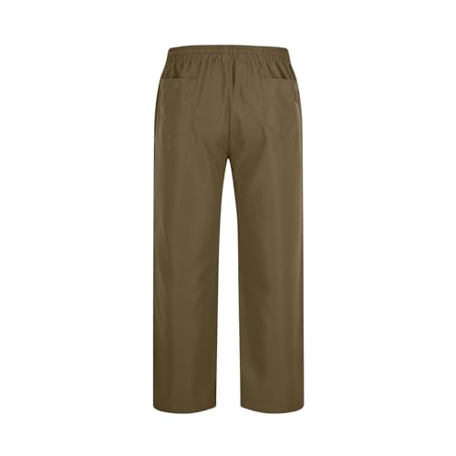 Mens Casual Jogger Pants Loose Fit Hiking Cargo Pants Drawstring Hiking Outdoor Travel Joggers Pants with Pockets3