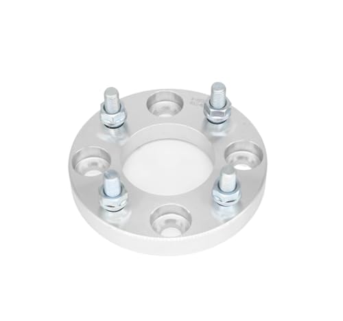 TEAKEA separadores Ruedas Coche para Civic para Corolla 2 Uds 15mm/20mm/25mm De Espesor Adaptadores Espaciadores De Rueda 4×100 A 4×114,3 Accesorios para Neumáticos(25MM)