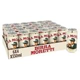 BIRRA MORETTI LAGER BEER 440ML CANS (24)