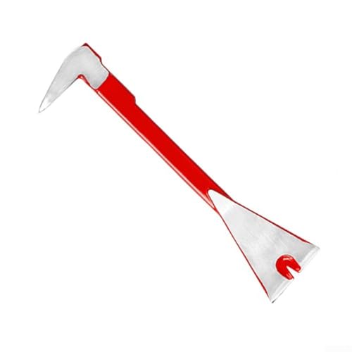 Herramienta de barra de palanca diseñada para quitar clavos con extremos de tierra y palancas de doble garra, adecuada para bricolaje e instalación de muebles (205 mm)