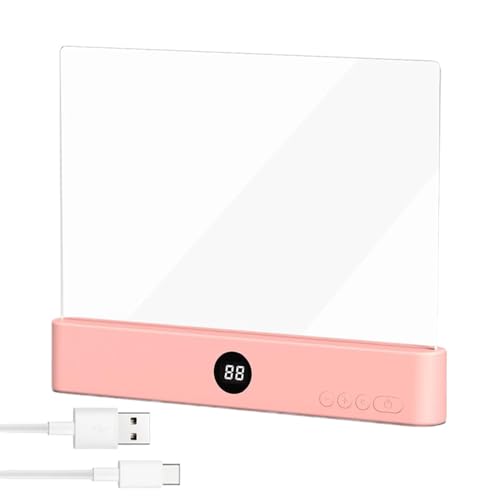 Lampada da lettura a LED, ricaricabile, dimmerabile, con timer, ideale per la lettura notturna a letto
