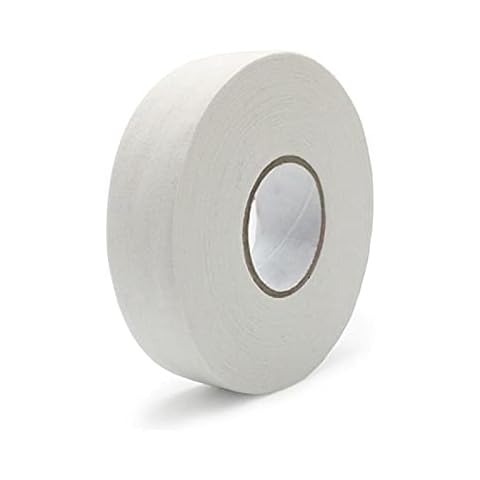 UKUSI Hockey Stick Tape, HandleTape 2.5cm*25m Racket Grip Polyester-Cotton Field Hockey Stick Grip Tape Suitable for Hockey Squash Racket Badminton Grip Skipping Rope Fishing Rod (White) Cover