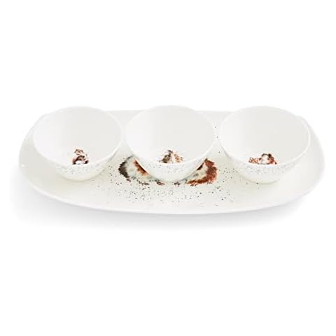 Wrendale Designs - 'Lettuce Be Friends' 3 Dishes and Tray Set Cover