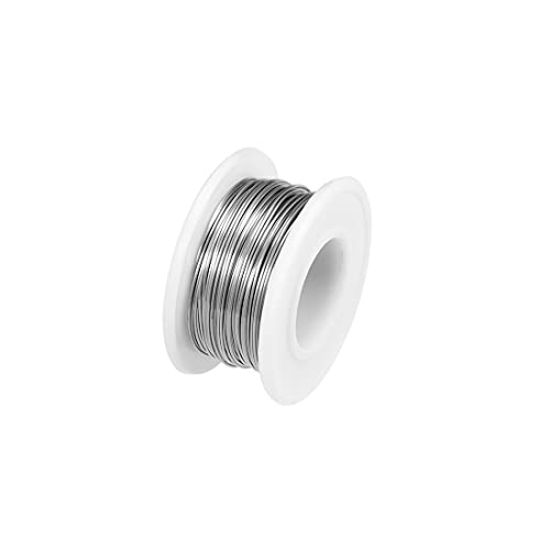 sourcing map Fil de nichrome de chauffage de résistance de fil de 0,5 mm 24 AWG pour élément chauffant 65,6 pieds
