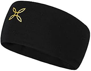 Fascia da Testa 100% in lana merino Colore: Nero Oro (M)