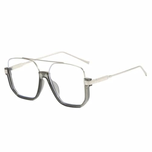 Lunettes de soleil vintage avec grands verres UV400 et monture oversize tendance