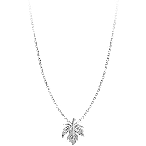 Collier en argent 925 pour femmes, le cadeau idéal avec sa chaîne feuille d'érable