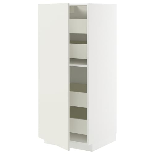 ProTuning HOMEMETOD/MAXIMERA Armario alto con cajones, blanco/Veddinge blanco, 60x60x140 cm