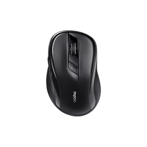 Rapoo M500 Silent kabellose Maus wireless Mouse 1600 DPI Sensor 12 Monate Batterielaufzeit leise Tasten ergonomisch Cover