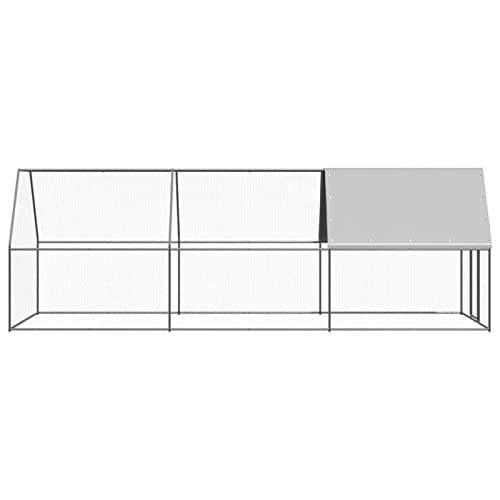 Tidyard Outdoor-Hühnerkäfig Hühnerstall Freilaufgehege Kleintierstall Hühnerhaus Dach Outdoor Geflügelstall, für… – Bild 4