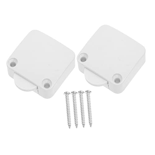 Baluue 2 piezas Interruptor de Luz Táctil para Puerta de Armario Automático con Tornillos para Luz de Blanco Accesorio Duradero para Muebles