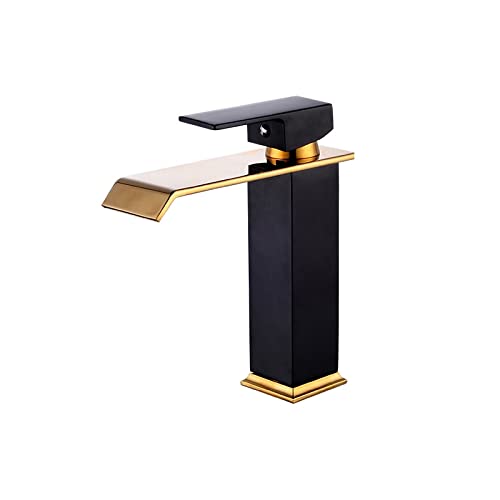 Robinet de lavabo cascade pour une salle de bain style spa moderne