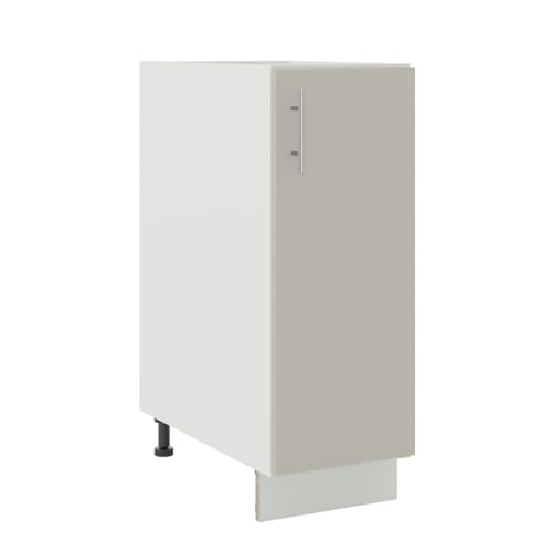 JD Greta Adjustable Kitchen Base Unit - 300mm - Base Cabinet with Door (No Worktop) - Cashmere Matt