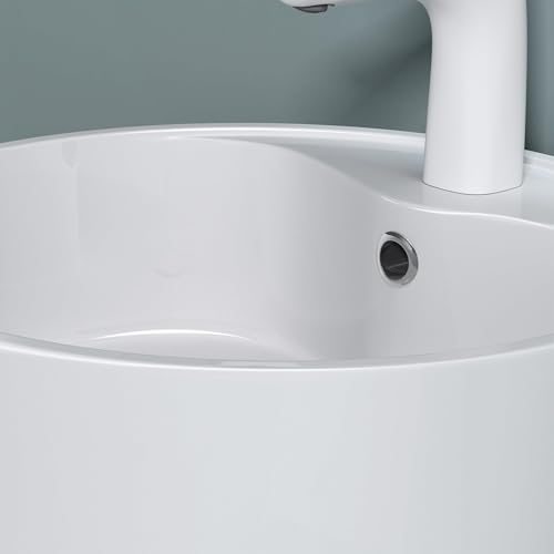 doporro Design Standwaschbecken aus Mineralguss BTH: 45x45x90cm, freistehend Waschbecken Waschtisch Waschplatz Colossum35