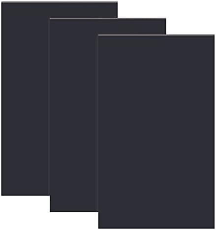 OLYCRAFT 3pcs 15.3x25.5cm Black PVC Foam Board 0.5cm Thick Expanded PVC Sheet Foam Sheets for Displays Signage and Craft Projects