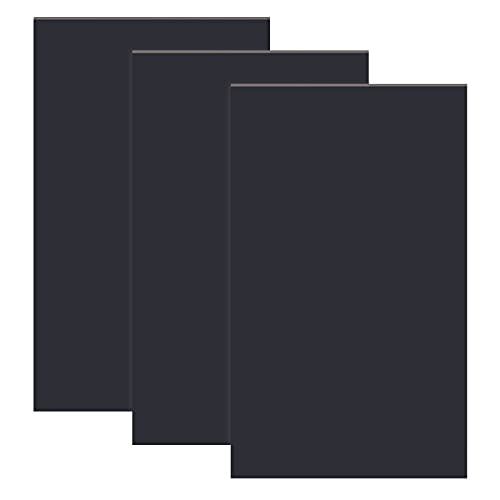 OLYCRAFT 3 Piezas 6 x 10 Pulgadas Tablero de Espuma de PVC Negro 5mm Espesor Lámina de PVC Expandida Resistente al Agua para Exhibiciones Señalización y Proyectos de Manualidades