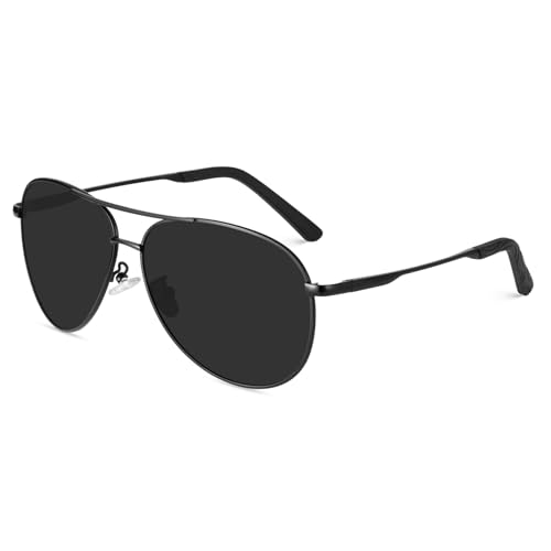 Image of Polarized Sunglasses for Men Rectangular Frame Men's Polarized Sunglasses Sports Sunglasses with UV400 Protection