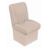 Overton's Deluxe Jump Boat Seat – High-Impact Plastic Frame, UV-Protected Marine Vinyl, Storage Under Seat, with 8